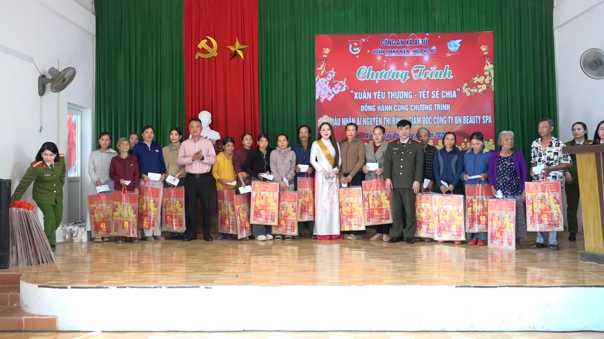 Hoa hậu Nhân Ái Nguyễn Thị Bình trao 60 suất quà cho gia đình có hoàn cảnh khó khăn