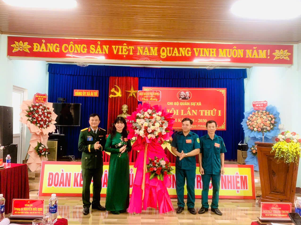 Chi bộ Quân sự xã Ái Tử đại hội lần thứ I, nhiệm kỳ 2025 – 2030