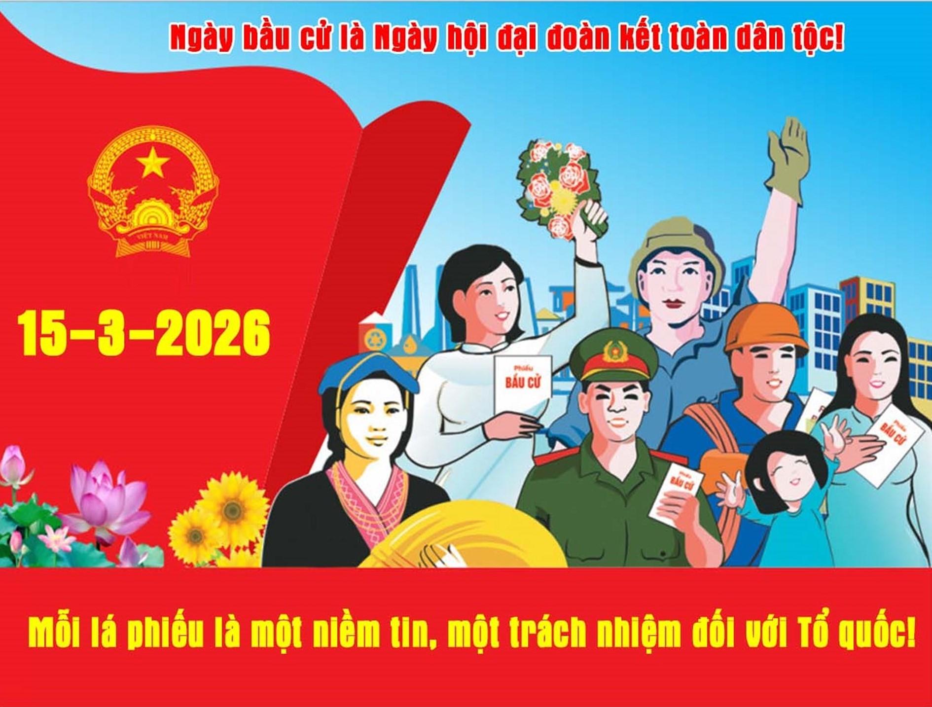 Thông báo niêm yết danh sách cử tri bầu cử đại biểu Quốc hội khoá XVI và bầu cử đại biểu Hội đồng...