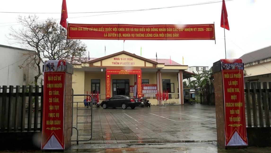 Lãnh đạo xã Ái Tử kiểm tra công tác chuẩn bị bầu cử đại biểu Quốc hội và đại biểu HĐND các cấp